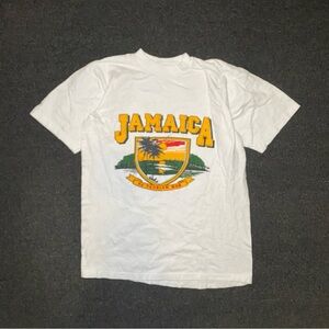 Vintage Jamaica destination white shirt size medium